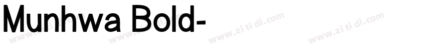 Munhwa Bold字体转换